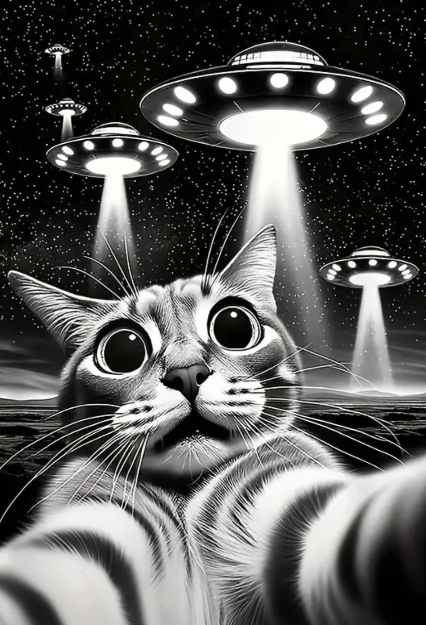 UFO Cat selfie