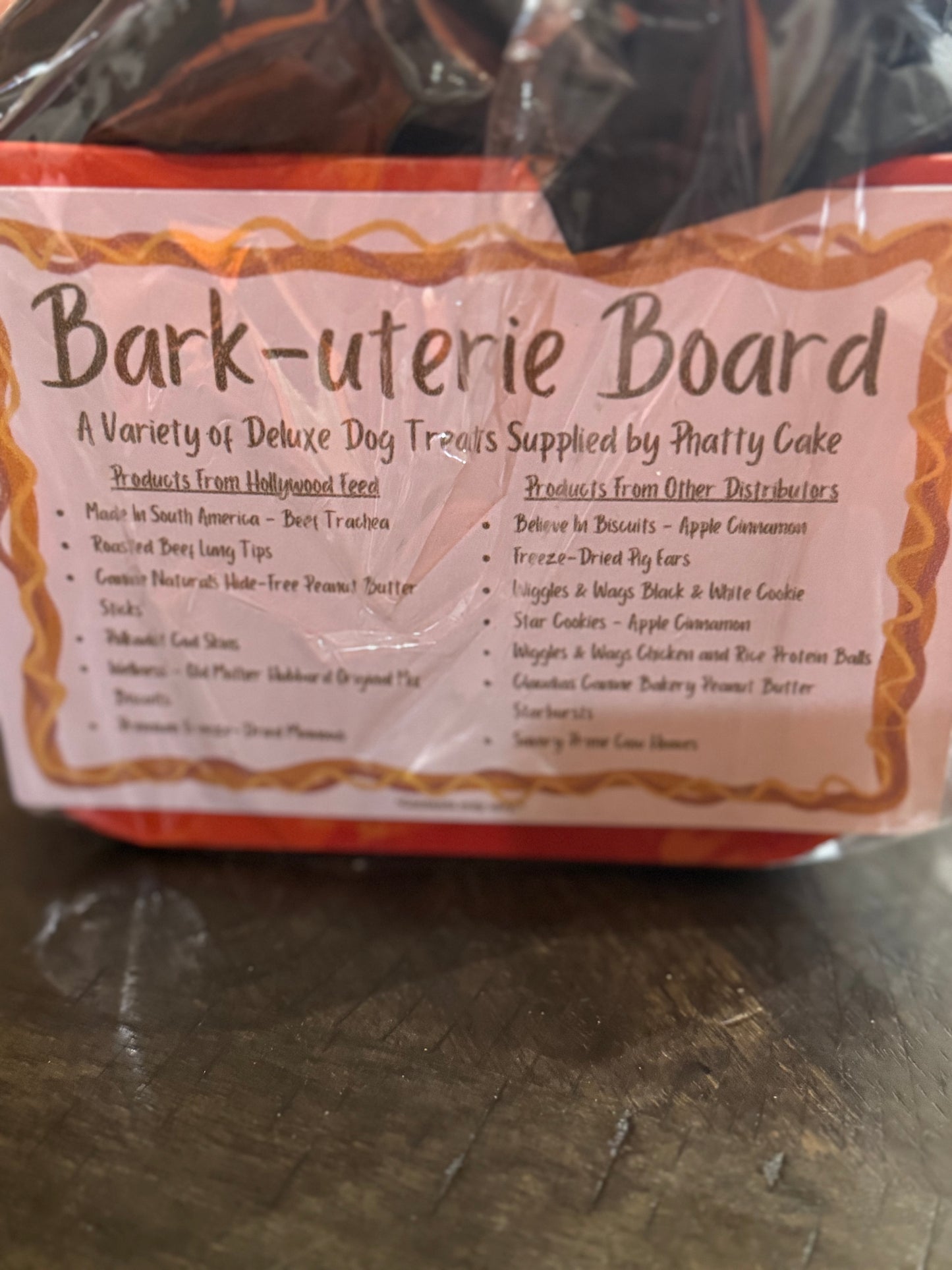 Medium Pumpkin Bark-uterie Basket