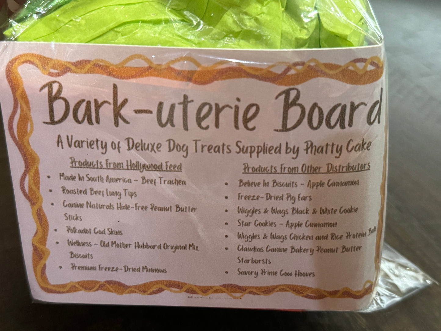 Small Pumpkin Bark-uterie Basket