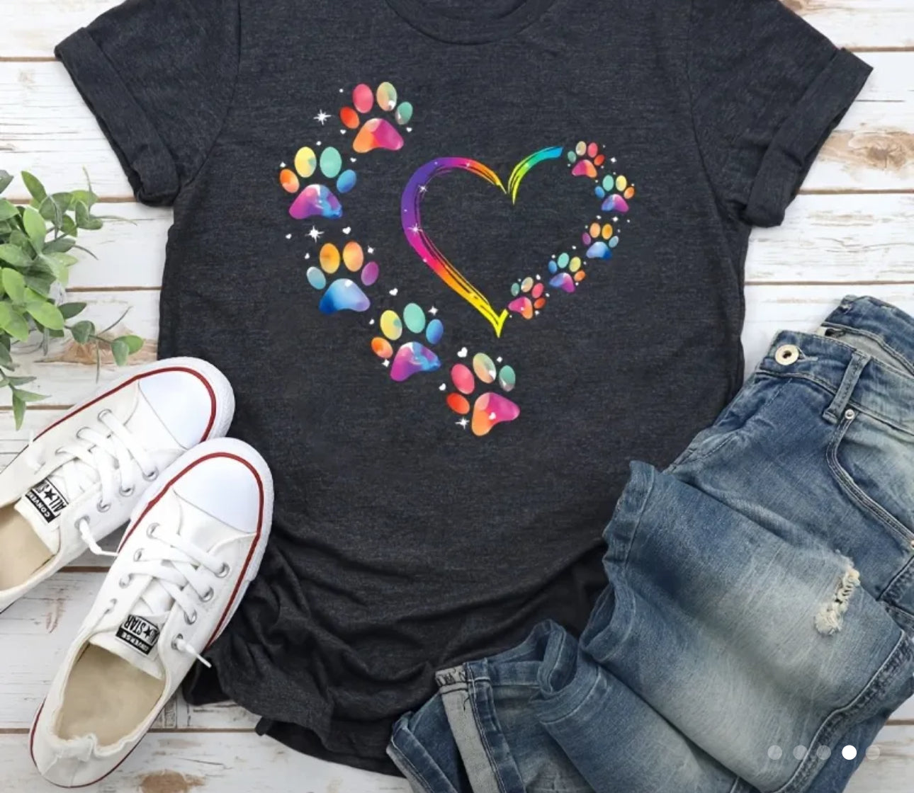 Rainbow Heart and Paws